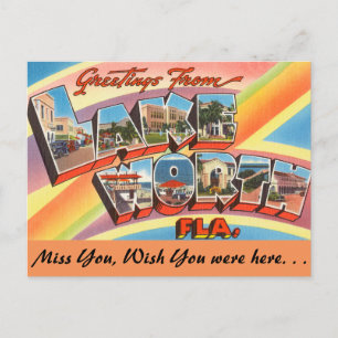 Florida, Greetings from Lake Worth Postcard