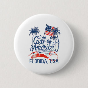 Florida Gulf Coast Of America Funny Donald Trump U 6 Cm Round Badge