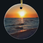 Florida gulf coast sunset ceramic tree decoration<br><div class="desc">Beautiful Florida sunset. Photo taken in Destin,  Florida.</div>