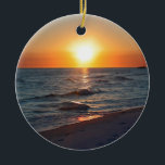 Florida gulf coast sunset ceramic tree decoration<br><div class="desc">Beautiful Florida sunset. Photo taken in Destin,  Florida.</div>