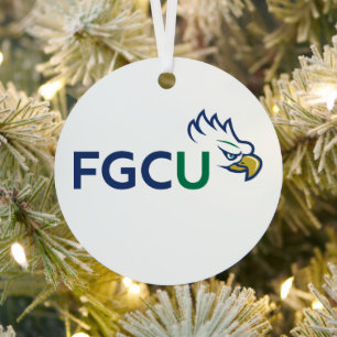 Florida Gulf Coast University Eagles Metal Tree Decoration