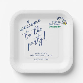 Florida Gulf Coast University Graduation Paper Plate