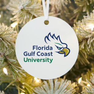 Florida Gulf Coast University Holiday Metal Tree Decoration
