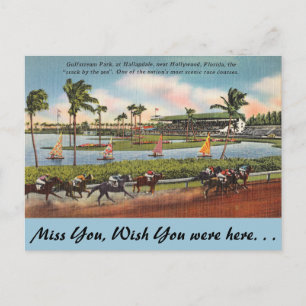 Florida, Hallendale, Gulfstream Park Postcard