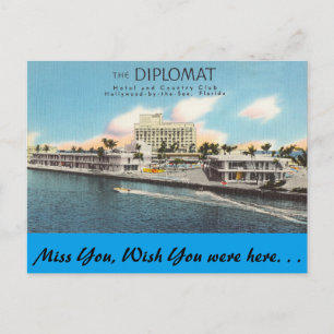 Florida, Hollywood, The Diplomat Postcard