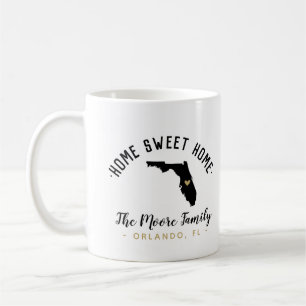 Florida Home Sweet Home Family Monogram Mug