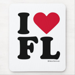 FLORIDA - I LOVE FL - I LOVE FLORIDA MOUSE MAT