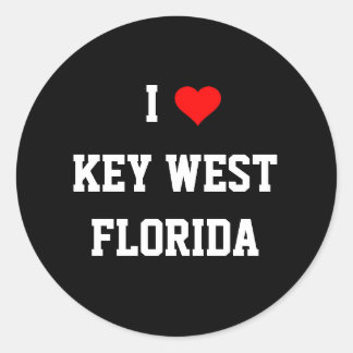 FLORIDA: I Love Key West, Florida Classic Round Sticker