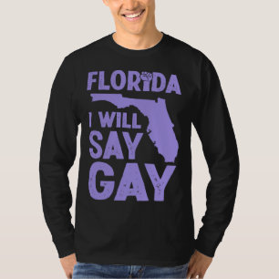 Florida I Will Say Gay Pride Queer Rights LGBTQ Al T-Shirt