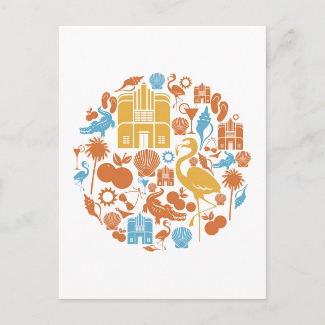 Florida Icons Postcard (Front)