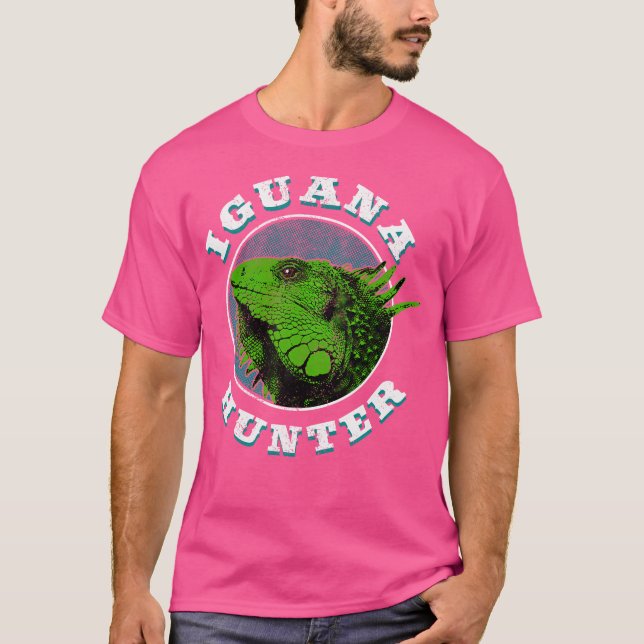 Florida Iguana Hunter Funny T-Shirt (Front)