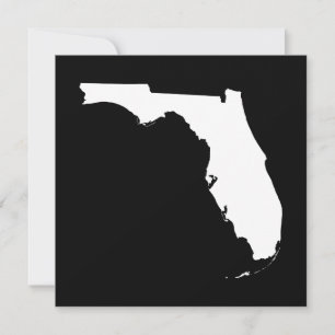Florida in White and Black Invitation