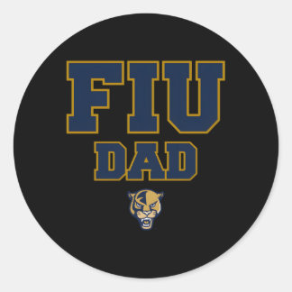 Florida International Fiu Panthers Dad Classic Round Sticker