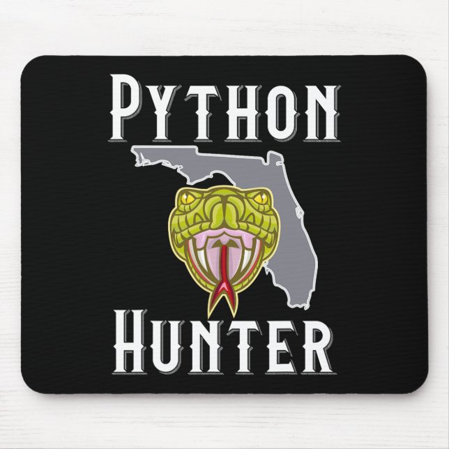 Florida Invasive Pythons Hunting  Mouse Mat (Front)