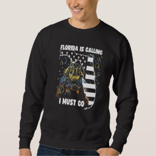 Florida Is Calling I Must Go Tortoise Tribal Sea T Sweatshirt