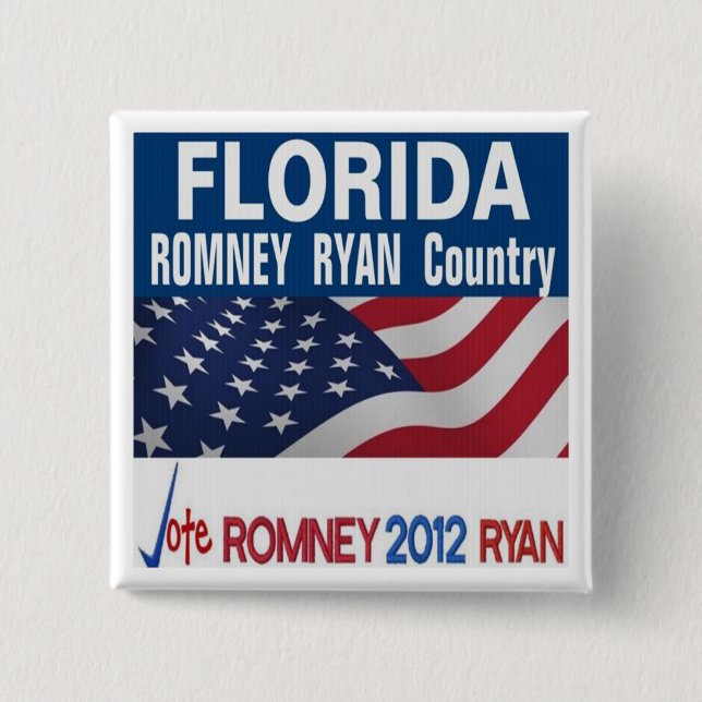 Florida is Romney Ryan Country Button (Front)