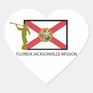 FLORIDA JACKSONVILLE MISSION LDS CTR HEART STICKER