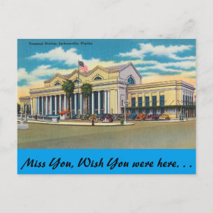 Florida, Jacksonville, Terminal Station Postcard