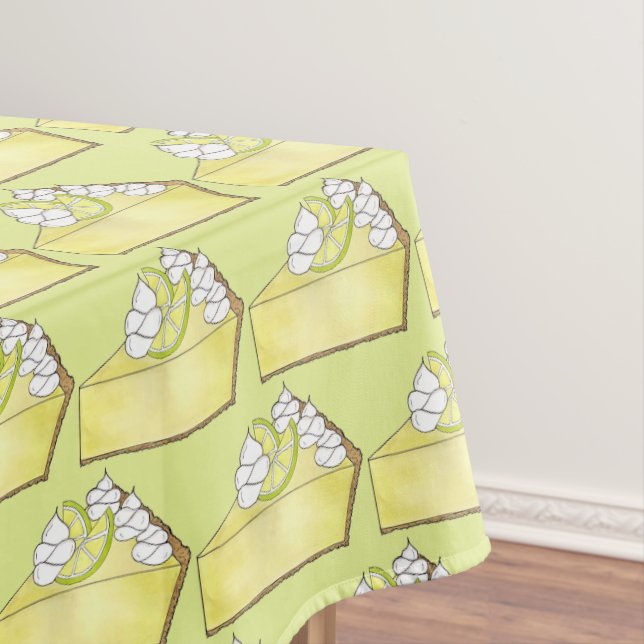 Florida Key Lime Pie Slice Dessert FL Foodie Keys Tablecloth (In Situ)