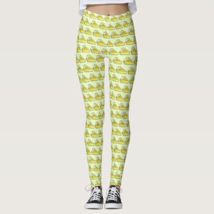 Florida Key Lime Pie Slice Slices Dessert Foodie Leggings