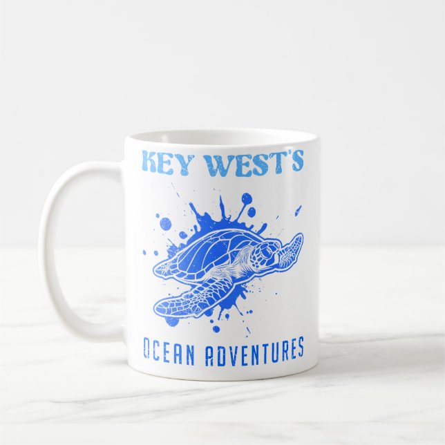 Florida Key West'S Ocean Adventures Scuba Diving F Coffee Mug (Left)