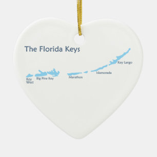 Florida Keys. Ceramic Tree Decoration