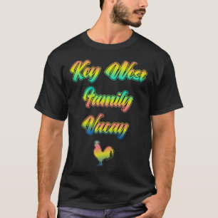 Florida Keys Family Vacation Sunset Roosters of K T-Shirt