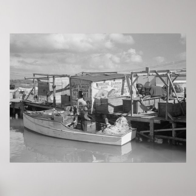 Florida Keys Fishing, 1938 Poster (Front)