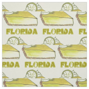 FLORIDA Keys FL Key Lime Keylime Pie Slice Foodie Fabric