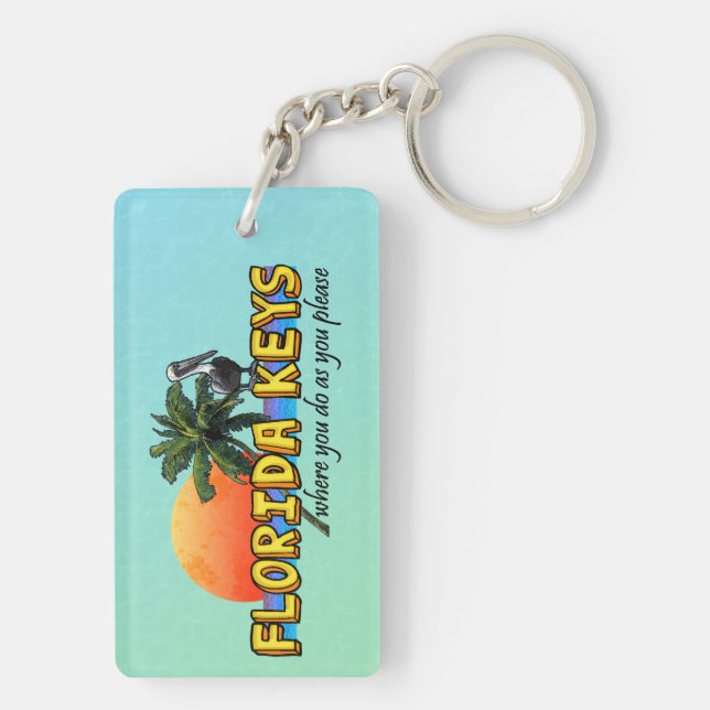 Florida Keys Key Ring (Back)