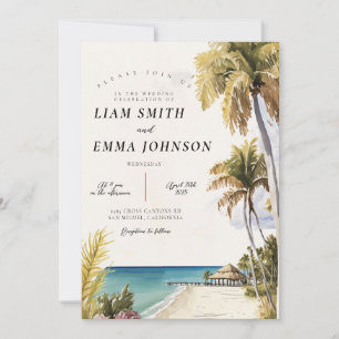 Florida keys Key West Destination Wedding Invitation
