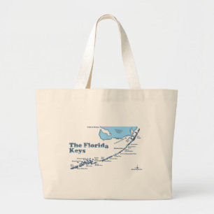 Florida Keys. Large Tote Bag