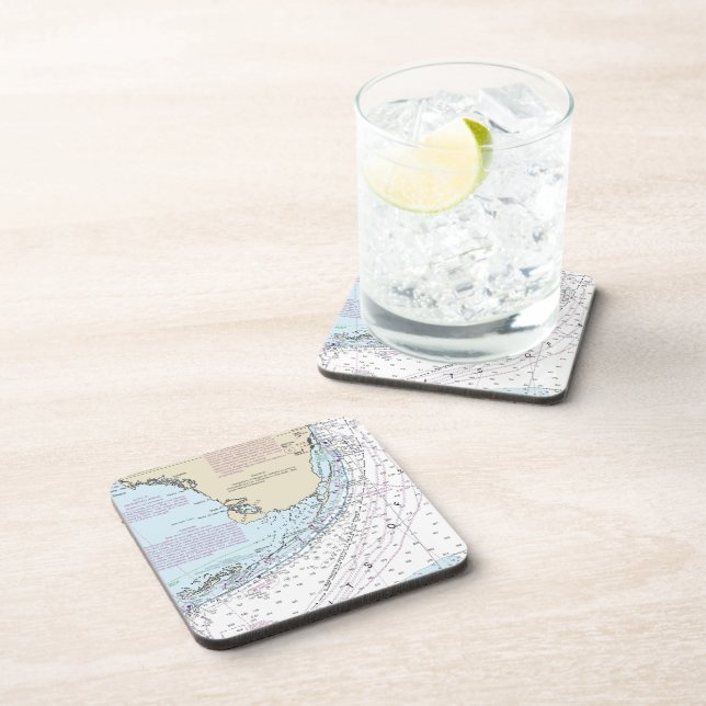 Florida Keys Map Coasters (Right Side)