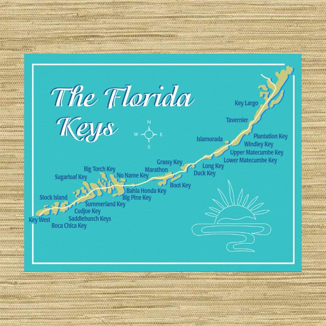 Florida Keys Map Poster (Creator Uploaded)