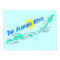 Florida Keys Map retro illustration