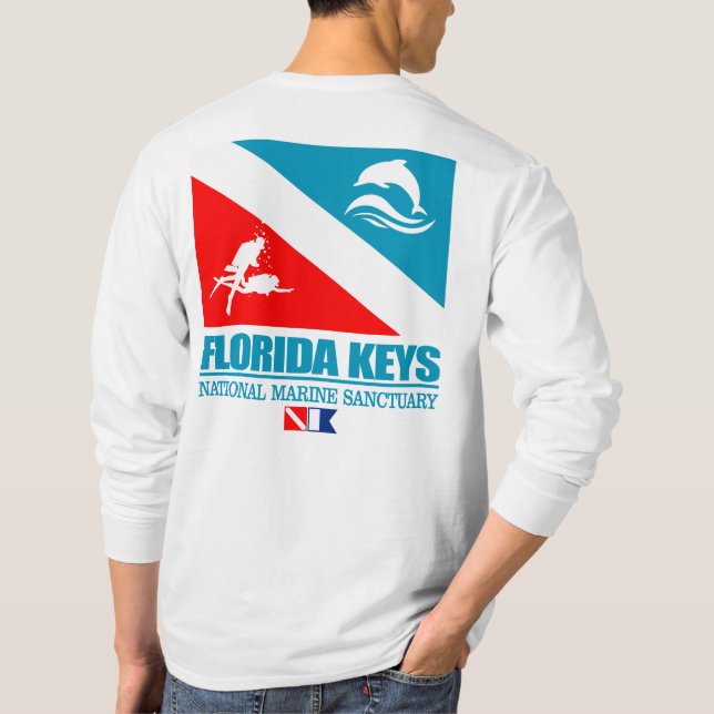 Florida Keys NMS (sq) T-Shirt (Back)