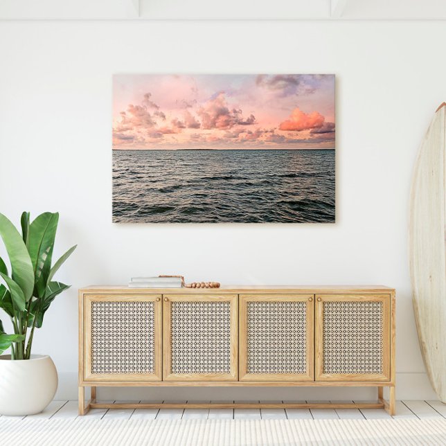 Florida Keys Pastel Ocean Sunset Scene Canvas Print (Creator Uploaded)