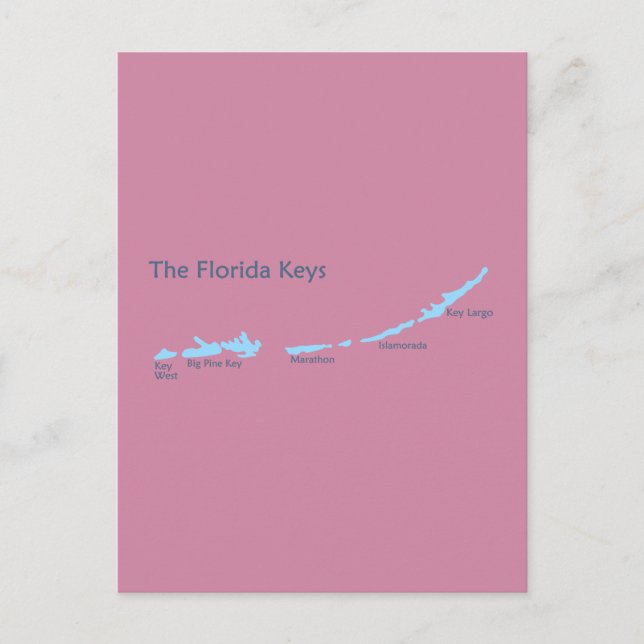 Florida Keys. Postcard (Front)