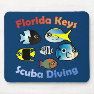 Florida Keys Scuba Diving Mouse Mat