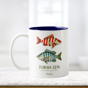 Florida Keys souvenir nautical fish Mug