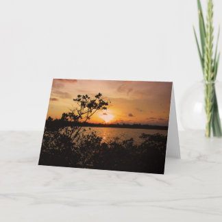 Florida Keys Sunset Card