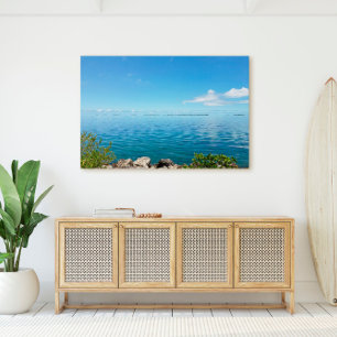 Florida Keys Sunset Over Marshy Waterscape Canvas Print