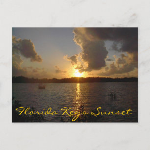 Florida Keys Sunset Postcard