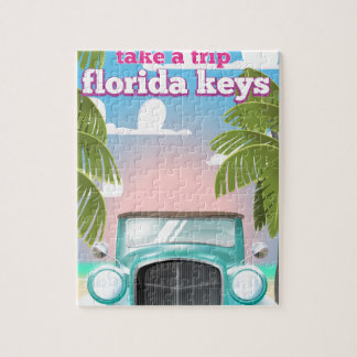 Florida Keys Travel poster Jigsaw Puzzle