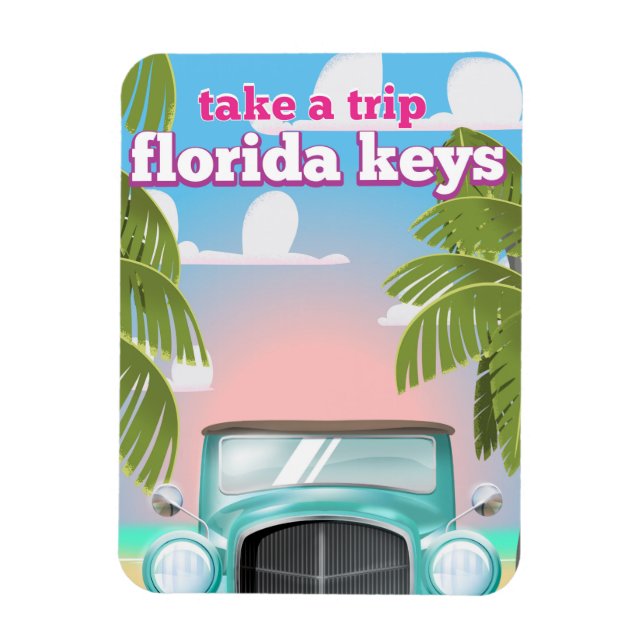 Florida Keys Travel poster Magnet (Vertical)