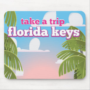 Florida Keys Travel poster Mouse Mat