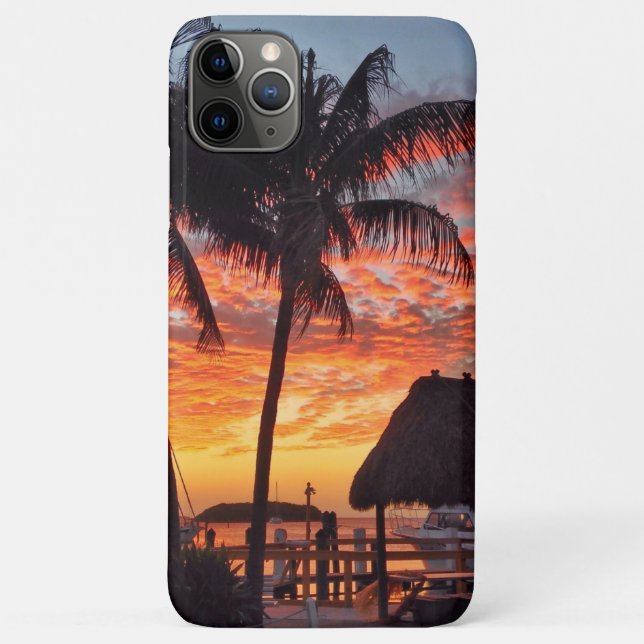 Florida Keys tropical sunset Case-Mate iPhone Case (Back)