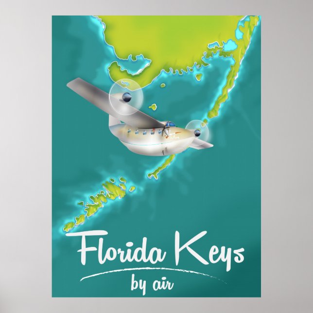Florida Keys Vintage travel poster (Front)