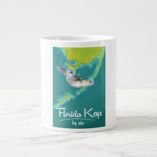 Florida Keys Vintage travel poster Large Coffee Mug