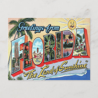 Florida Large Letter Postcard